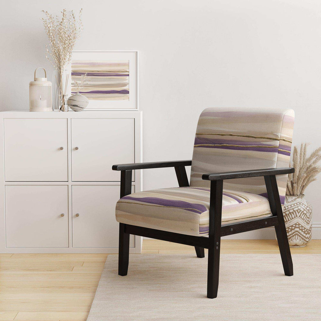 Shape of Glam Purple I - Shabby Chic Accent Chair