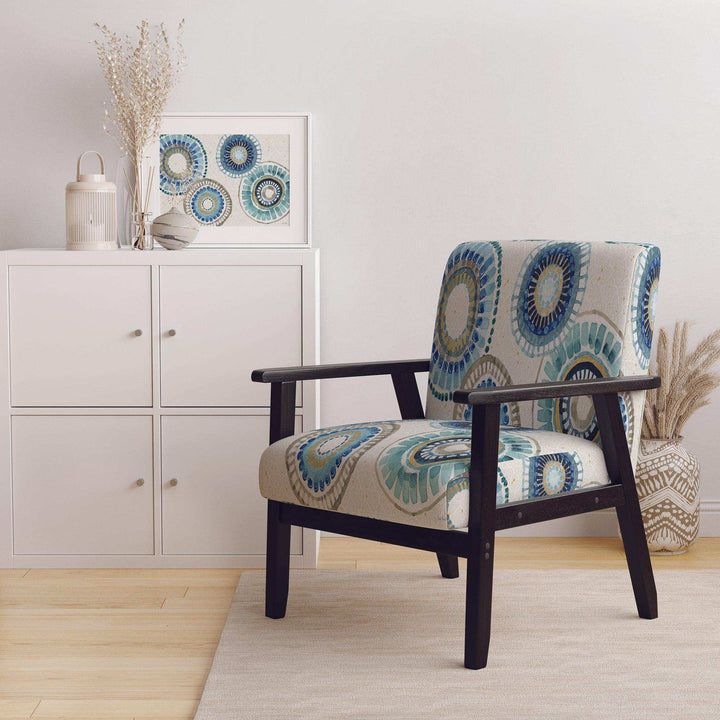 Modern Gold Timetable II - Mid-Century Modern Accent Chair