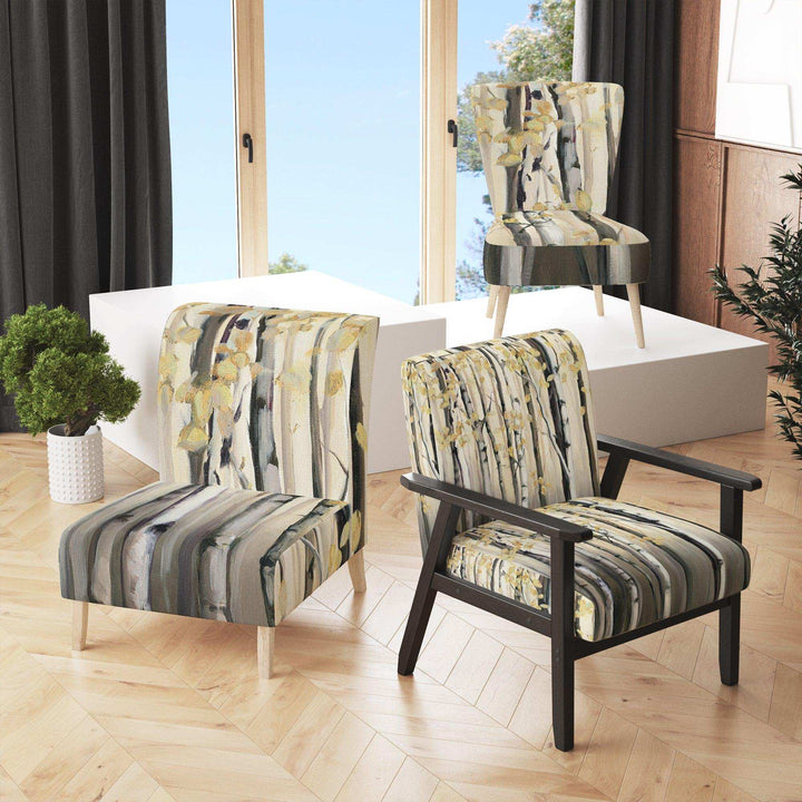 Golden Birch Forest IV Cabin &amp; Lodge Accent Chair