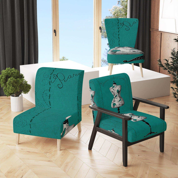 French Couture IV - Traditional Accent Chair