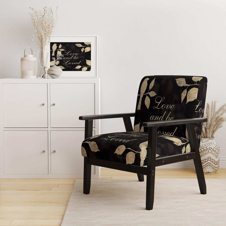 Love and Be Loved Cottage Collage - Traditional Accent Chair