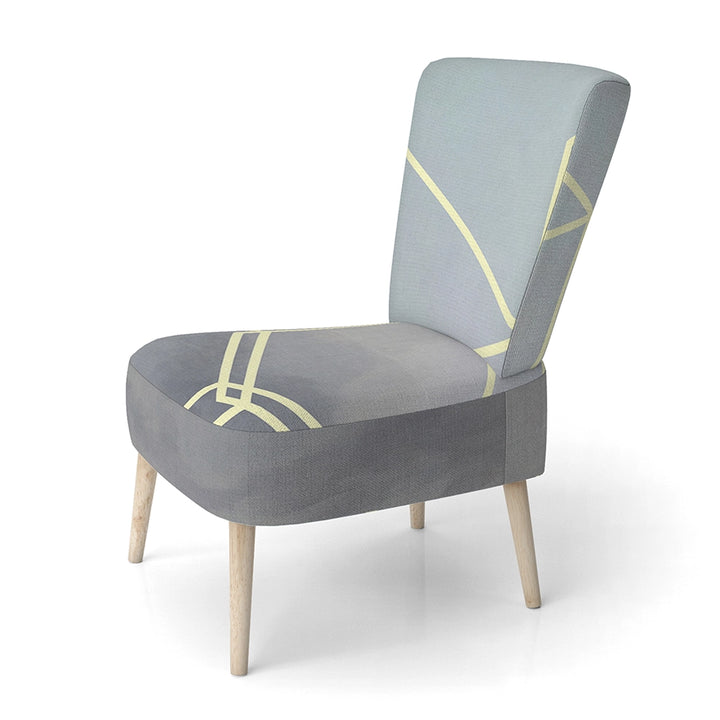 Brechta Vibrant Curve Design II- Upholstered Accent Chair