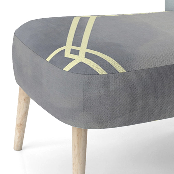 Brechta Vibrant Curve Design II- Upholstered Accent Chair