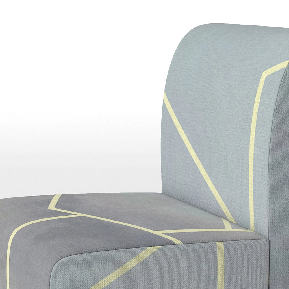 Brechta Vibrant Curve Design II- Upholstered Accent Chair