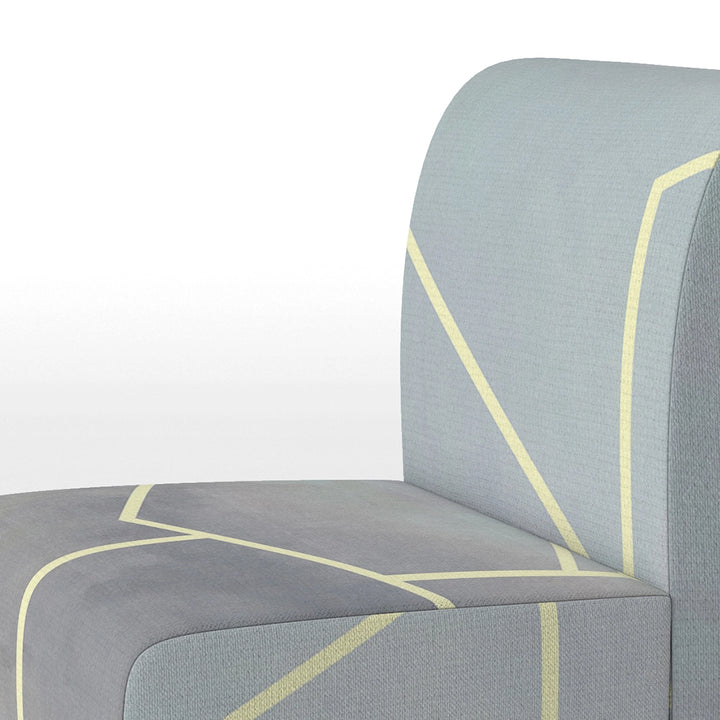 Brechta Vibrant Curve Design II- Upholstered Accent Chair