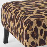 Leopard Fur II - Upholstered Cabin & Lodge Accent Slipper Chair