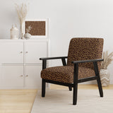 Leopard Fur II - Upholstered Cabin & Lodge Accent Slipper Chair