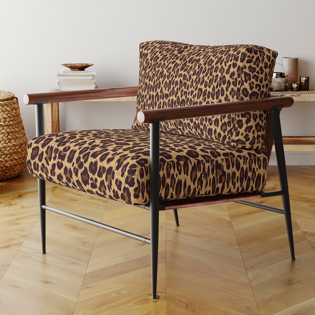Leopard Fur II - Upholstered Accent Chair