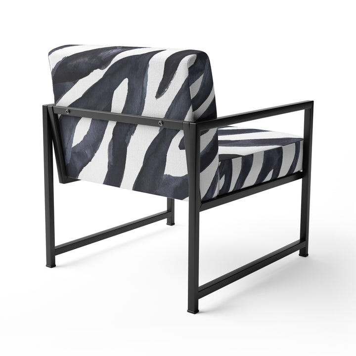 Zebra Striped - Upholstered Accent Chair
