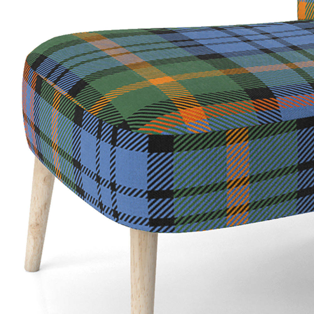 Autumn Plaid Tartan - Upholstered Accent Chair