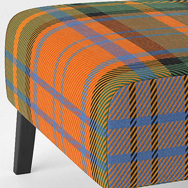 Autumn Plaid Tartan - Upholstered Accent Chair