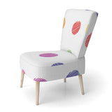 Multicolor Circle Dots- Upholstered Accent Chair