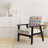 Multicolor Circle Dots- Upholstered Accent Chair