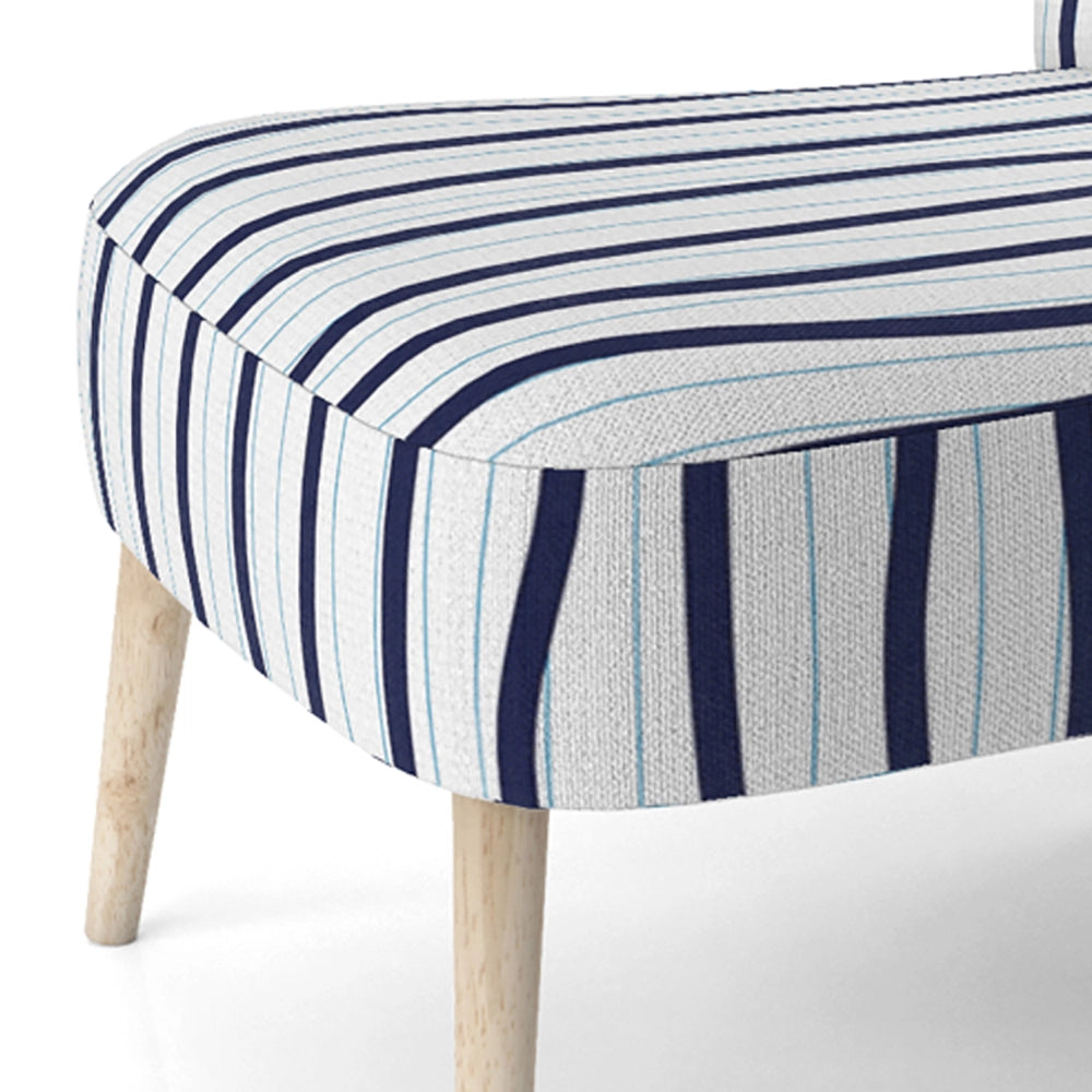 Jacaury Black and White- Upholstered Accent Chair