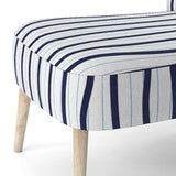 Jacaury Black and White- Upholstered Accent Chair