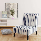 Jacaury Black and White- Upholstered Accent Chair