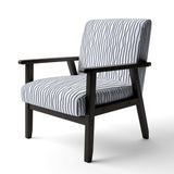 Jacaury Black and White- Upholstered Accent Chair