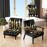 Fashion Designer Champagne Bottles - Glam Arm Chair