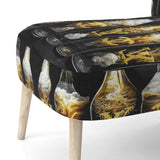 Fashion Designer Champagne Bottles - Glam Arm Chair