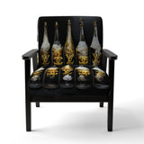 Fashion Designer Champagne Bottles - Glam Arm Chair