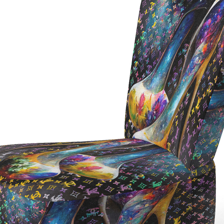 Designer Vibrant Heels - Glam Accent Slipper Chair