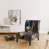 Designer Vibrant Heels - Glam Accent Slipper Chair