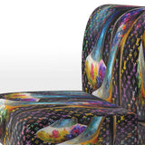 Designer Vibrant Heels - Glam Accent Slipper Chair