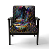 Designer Vibrant Heels - Glam Accent Slipper Chair