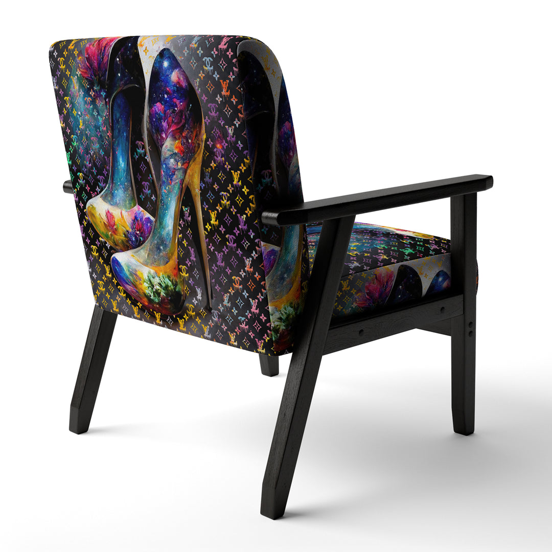 Designer Vibrant Heels - Glam Accent Slipper Chair