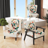 Multi-Color Geometric Art - Modern Accent Slipper Chair