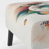 Multi-Color Geometric Art - Modern Accent Slipper Chair