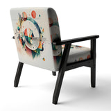 Multi-Color Geometric Art - Modern Accent Slipper Chair