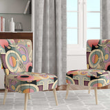 Pastel Art Deco IV- Upholstered Accent Chair