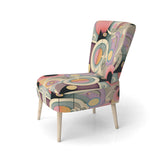 Pastel Art Deco IV- Upholstered Accent Chair