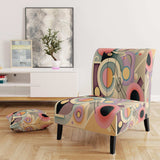 Pastel Art Deco IV- Upholstered Accent Chair