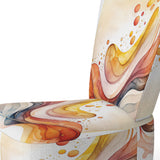 Warm Minimalist Waves - Modern Accent Side Chair