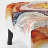Warm Minimalist Waves - Modern Accent Side Chair