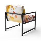 Warm Minimalist Waves - Modern Accent Side Chair