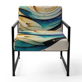 Colorful Watercolor Spiral - Modern Accent Slipper Chair