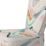 Multi-Color Pastel Waves - Modern Accent Side Chair