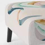 Multi-Color Pastel Waves - Modern Accent Side Chair