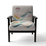 Multi-Color Pastel Waves - Modern Accent Side Chair