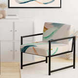 Multi-Color Pastel Waves - Modern Accent Side Chair