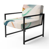 Multi-Color Pastel Waves - Modern Accent Side Chair