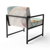 Multi-Color Pastel Waves - Modern Accent Side Chair