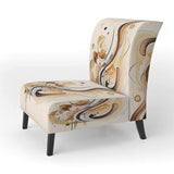 Brown And Black Movement IV- Upholstered Accent Chair