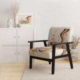 Brown And Black Movement IV- Upholstered Accent Chair