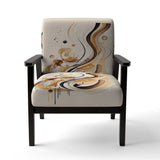 Brown And Black Movement IV- Upholstered Accent Chair