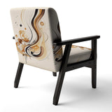 Brown And Black Movement IV- Upholstered Accent Chair