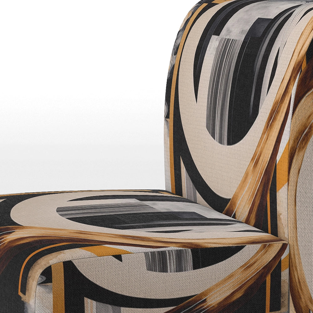 Gold Touch Art Deco I- Upholstered Accent Chair